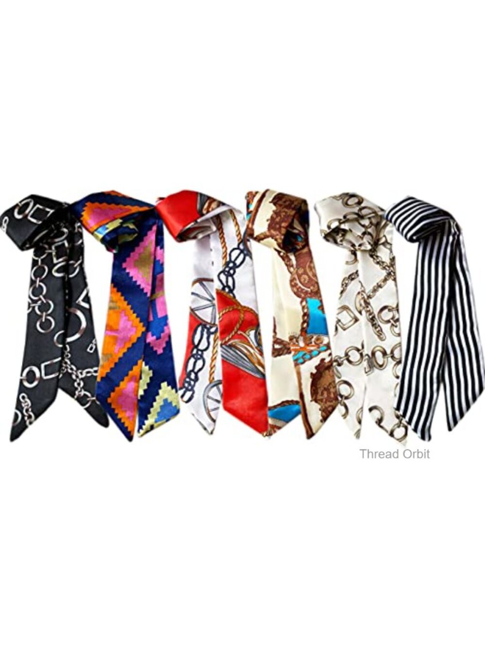 Imitation Silk Scarf Bags for Women Handbag Decor Hair Neck Scarves Multi-Use